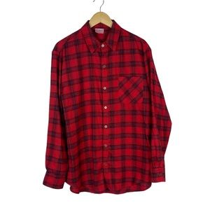 NOMAD Plaid Button Up Long Sleeve Shirt Large